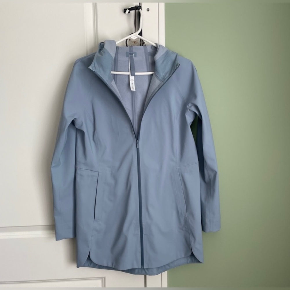 lululemon athletica Light Blue Rain Rebel Jacket